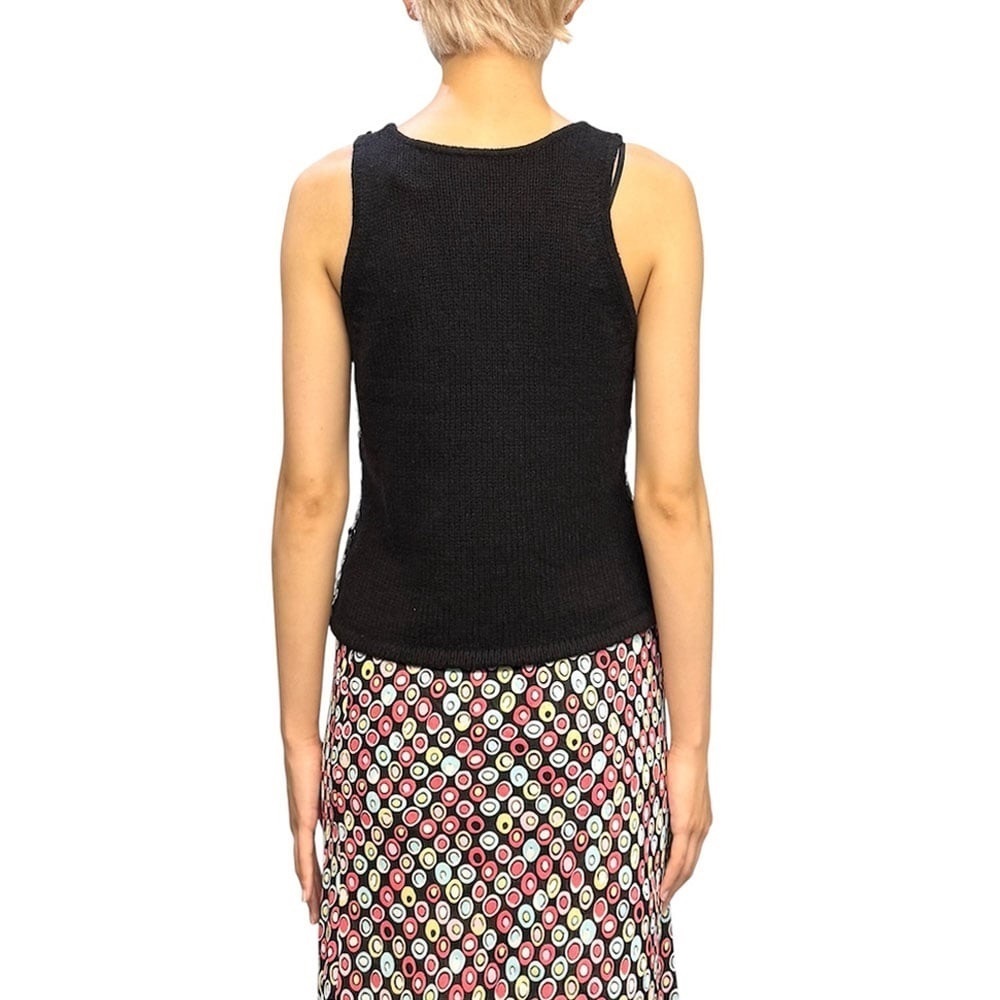 by next era Silk-Angora Sequin Knit Tank Size M (#2) - Picture 3 of 10